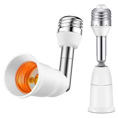 	Lingruiyi E26/E27 Light Socket Extender 4.5 Inch Extension Pack of 2	