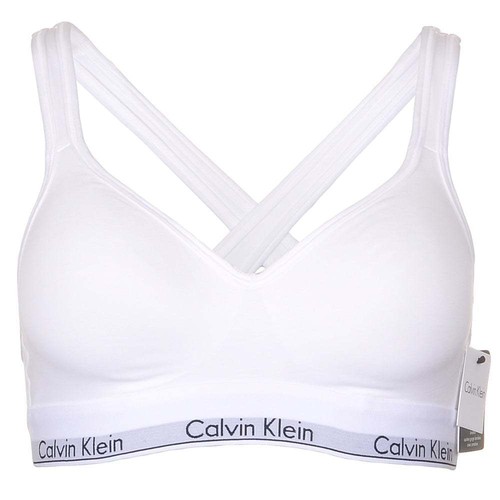 white calvin klein bralette