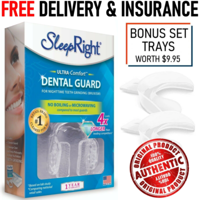 SLEEPRIGHT SLIM ULTRA COMFORT DENTAL GUARD NIGHT GRINDING BRUXISM