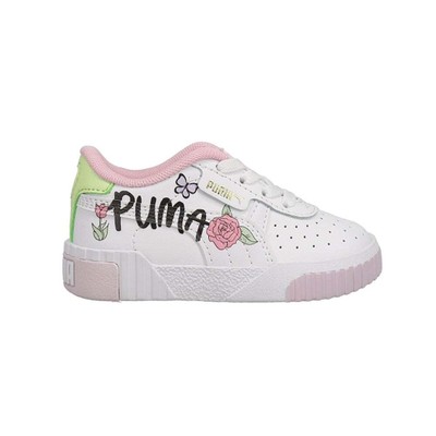 

Puma Cali Bouquet Ac Graphic Lace Up Toddler Girls Белые кроссовки Повседневная обувь, Белый, Puma Cali Bouquet Ac Graphic Lace Up Toddler