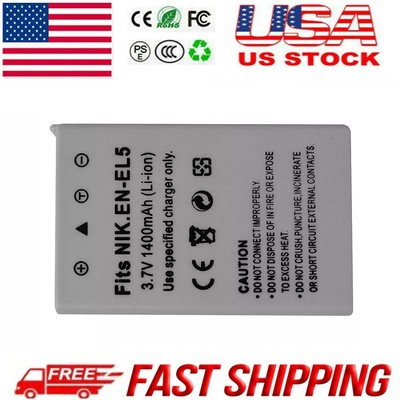 Battery for Nikon EN-EL5 Coolpix 3700 4200 5200 5900 7900 P90 P510