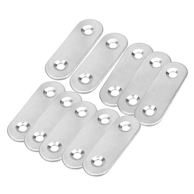  20 Pcs Mending Plate with Screws Flat Repair Joining -hole Fixing