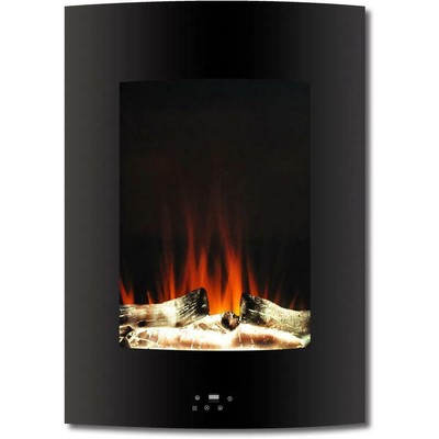 In Black With Multi-color Flame And Log