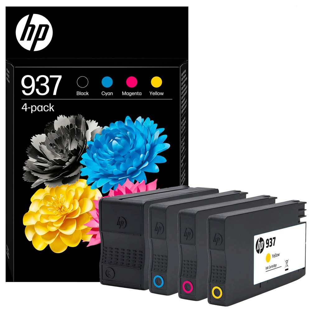 Original HP 937 Druckerpatronen Set schwarz cyan magenta gelb 4-pack HP-937