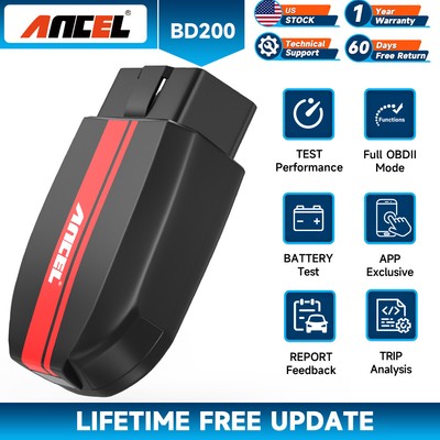 ANCEL BD200 Bluetooth Automotive OBD2 Scanner Check Engine Fault Battery Tester