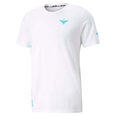 

Puma Melo Rare Crew Neck Футболка с коротким рукавом Мужские повседневные топы размера  53800201, Белый, Puma Melo Rare Crew Neck Short Sleeve T-Shirt