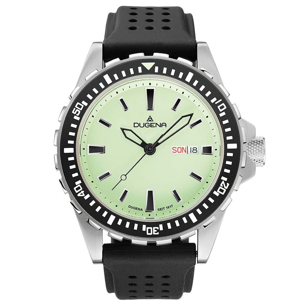 Orologio Uomo Dugena Diver XL 4461074: Quarzo, Cassa 44mm Bicolore, Impermeabile 30 Bar, Quadrante Nero, Sportivo Elegante - 4