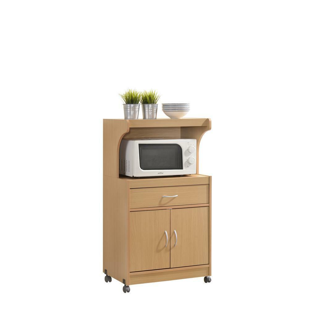 Microwave Cart W Storage 1 Drawer Kitchen Stand Shelf Cabinet