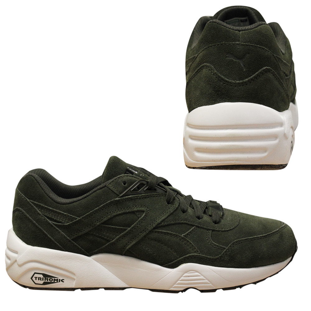 Puma Trinomic R698 Allover Daim Hommes Baskets Chaussures De