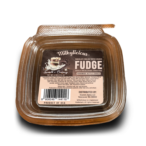 MILKYLICIOUS Walnut Fudge (4 oz)  - Available in 13 Flavors