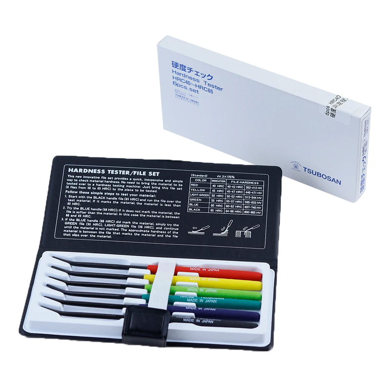 6pcs/SET Original Japan TSUBOSAN Diamold file HRC40-65 Hardness Hardness tester/