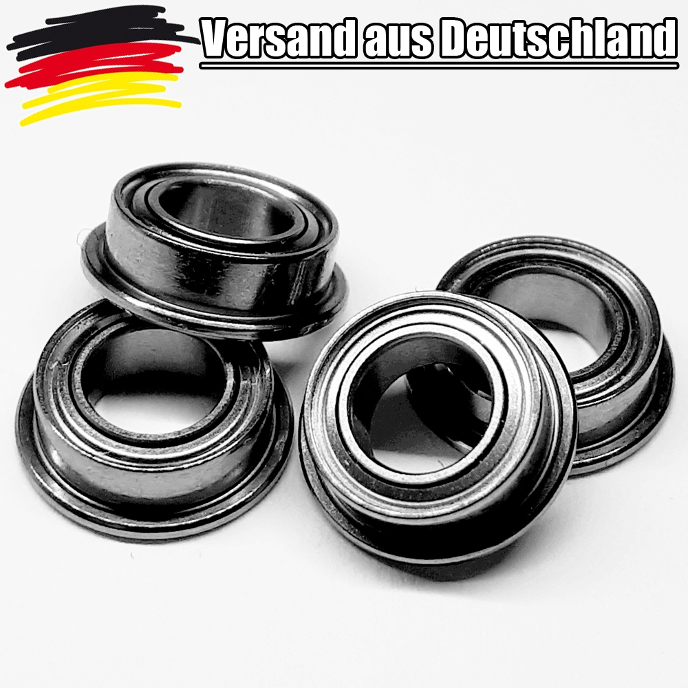 Flanschlager F695 ZZ = FL695 2Z 5x13x4 mm 1 Stk IBU Kugellager mit Bund