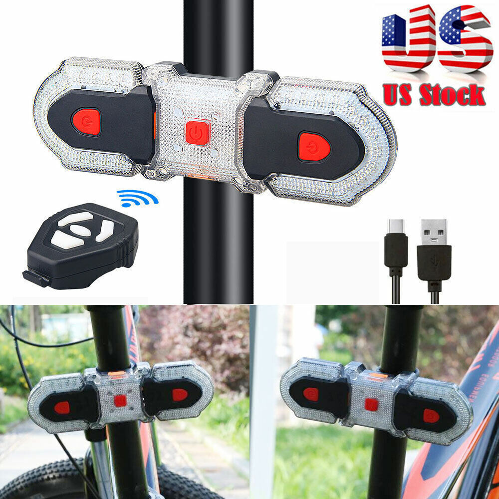 Bike Turn Signals Light Bicycle Front or Rear Indicator w/Smart Wireless Remote