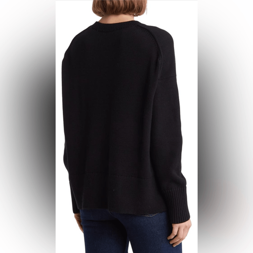Pre-owned Allsaints Split Logo Cotton Pullover Sweater In Multicolor