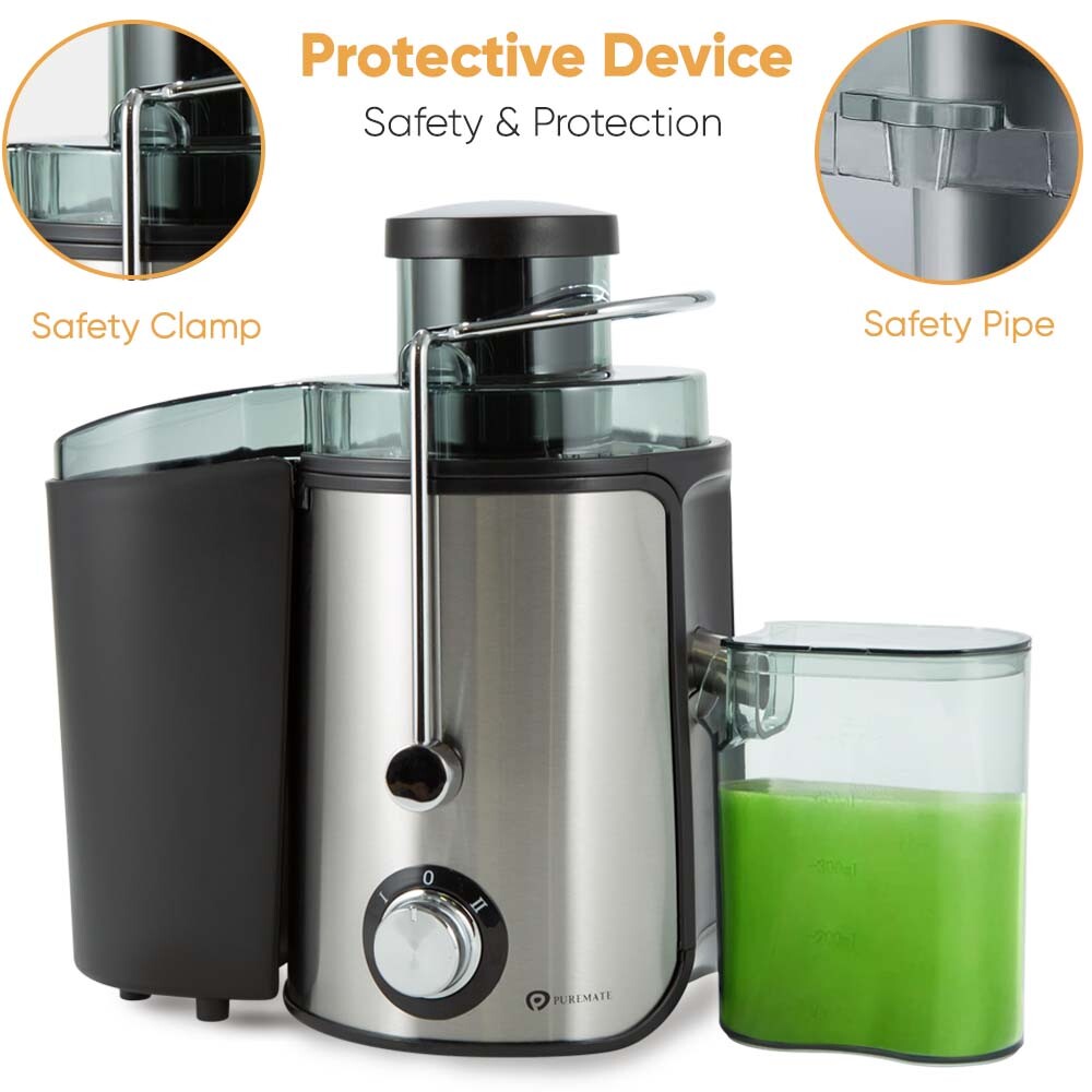 PureMate 600W Juicer Machine Fruit Veg Citrus Centrifugal
