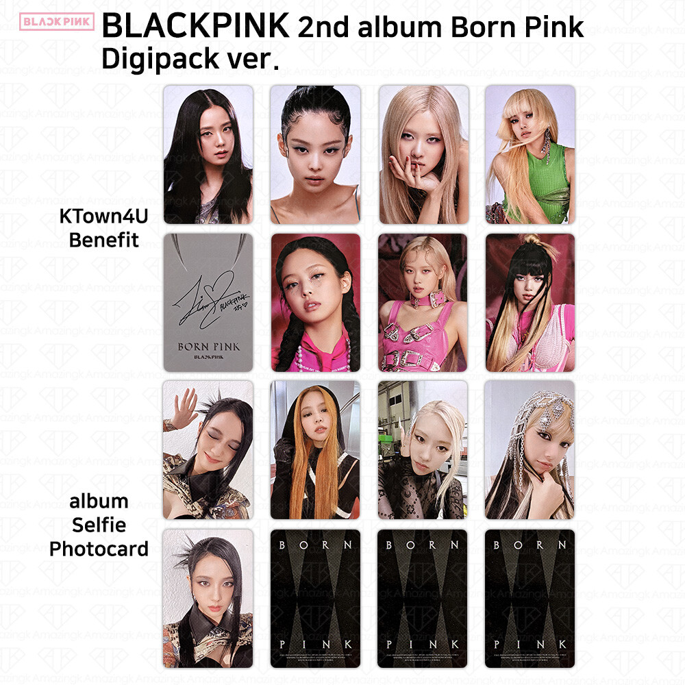 BlackPink 2nd Album Born Pink Digi Pack Photocard Random Ktown4U