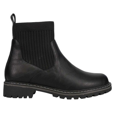 Женские черные повседневные ботинки Corkys Cabin Fever Round Toe Chelsea 81-0006-BLCK