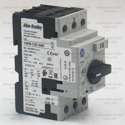 100% Allen Bradley New 140M-C2E-B40 Motor Protection Circuit-Breaker 140MC2EB40