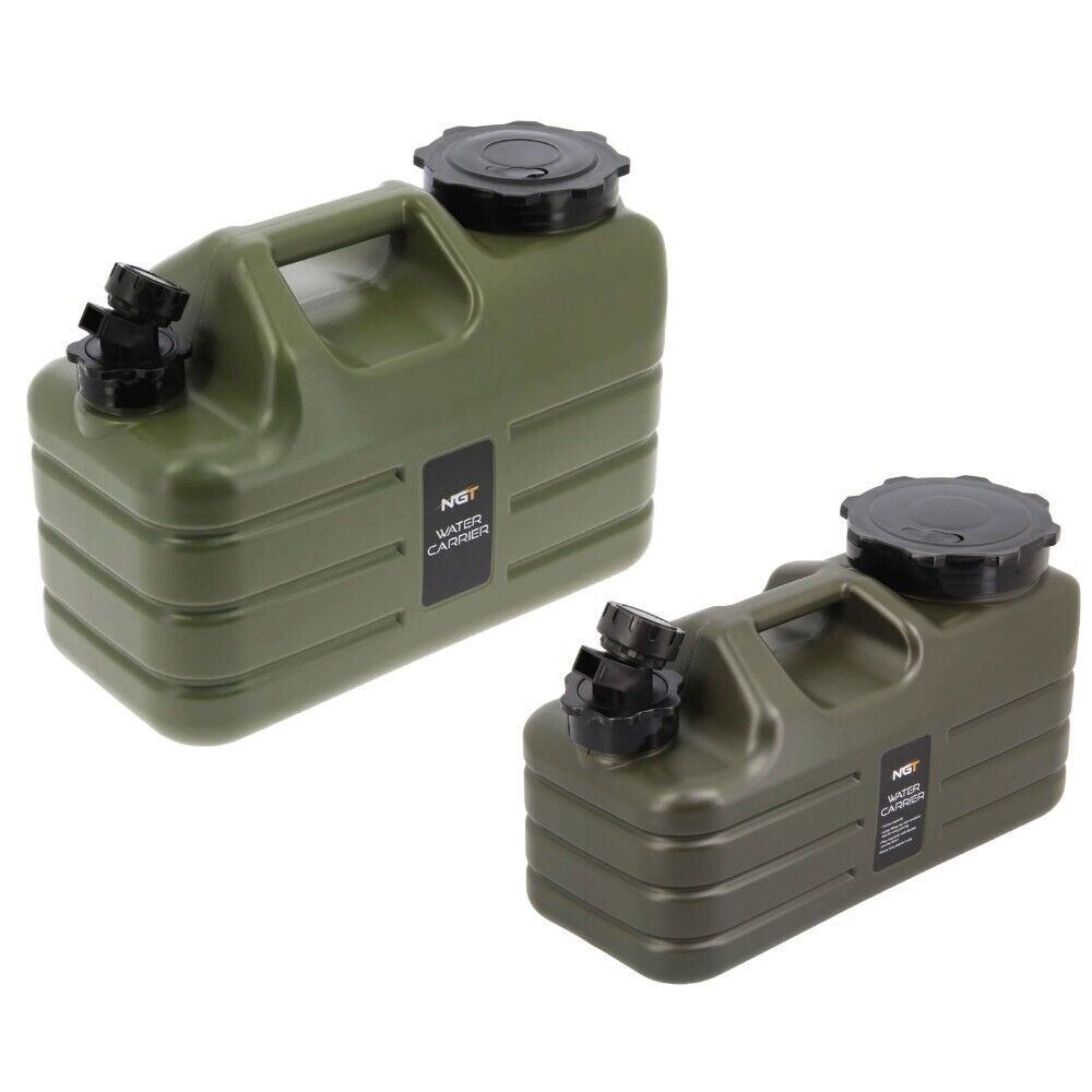 Tragbarer Wasserkanister 5 o. 11L flexibler Ausgussschlauch Oliv Camping Outdoor