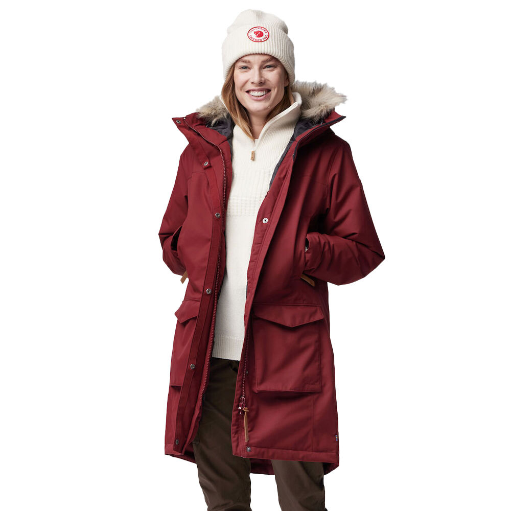 FJALL RAVEN FJÄLLRÄVEN NUUK LITE DAMEN-PARKA MANTEL JACKE TREKKING-WINTERMANTEL SCHWARZ NEU