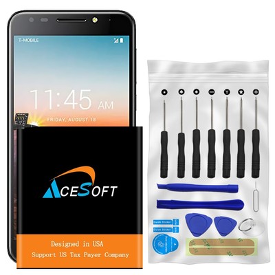 Long Lasting 3100mAh Upgraded Battery Screwdriver Tool f Alcatel A30 Plus 5049S