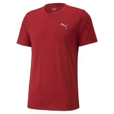 

Мужская спортивная футболка с коротким рукавом Puma Run Favorite Heather с круглым вырезом, размер, Красный, Puma Run Favorite Heather Crew Neck Short Sleeve Athletic T-Shirt