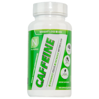 NutraKey - CAFFEINE - 100 Capsules
