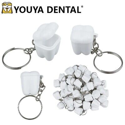 100Pcs Baby Tooth Box Organizer Save Kids Milk Teeth Storage Gift Case Keychain