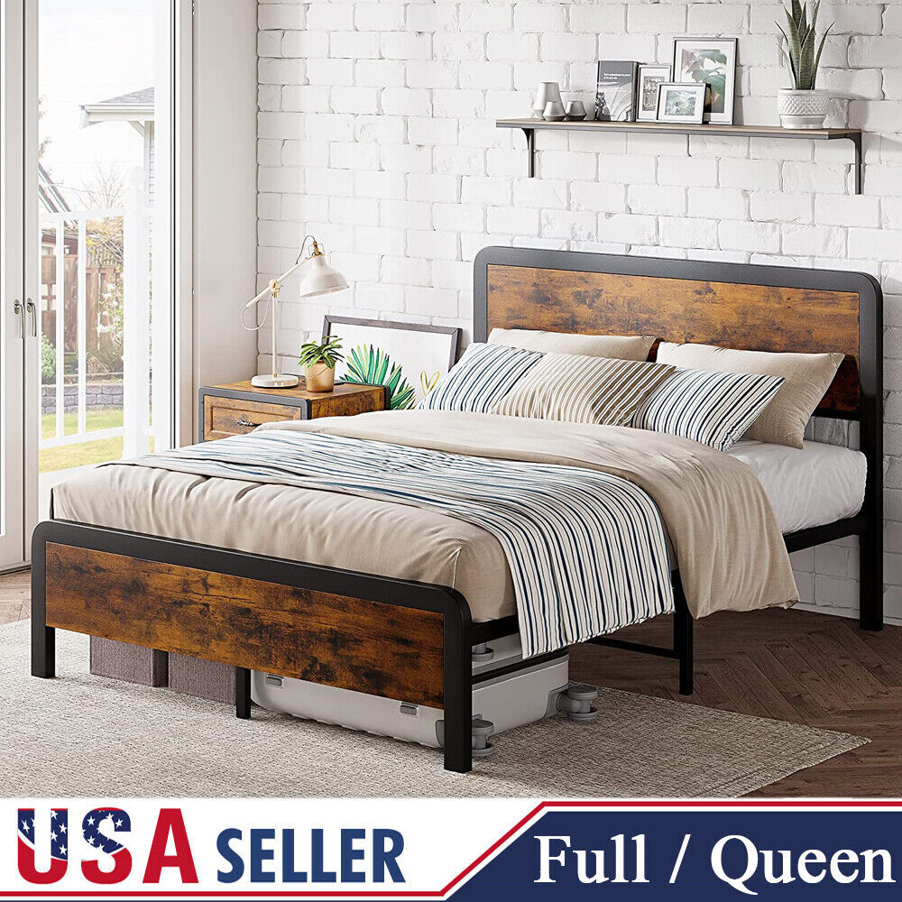 With Wooden Headboard Footboard Safe Corners