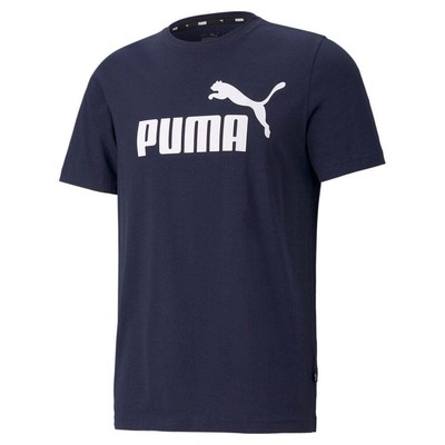 

Puma Essentials Logo Футболка с круглым вырезом и короткими рукавами Мужские синие повседневные топы 586449, Синий, Puma Essentials Logo Crew Neck Short Sleeve T-Shirt