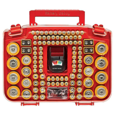 150 Battery Organizer Case with Tester - Efficient Storage Solution NEW