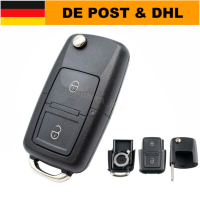Auto Klapp Schlüssel Gehäuse Für VW Seat Skoda Golf 4 Bora Polo 9 T5 Multivan