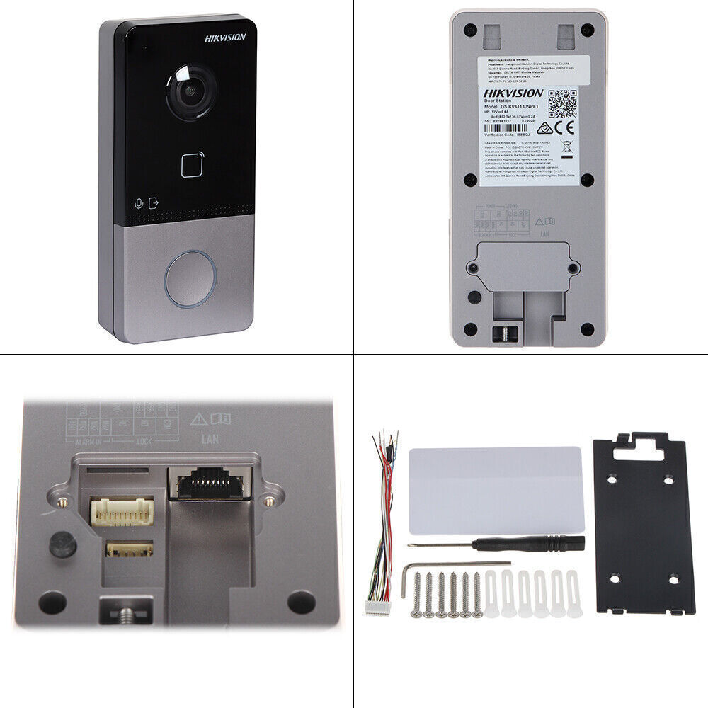 Hikvision WiFi Intercom Smart Doorbell Video Camera Door Bell DS-KV6113-WPE1(C)