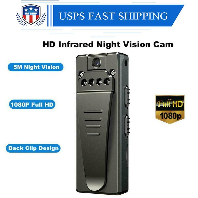 Night Cam Motion Camcorder Mini Police Body Camera 1080P Video DVR IR KM Player