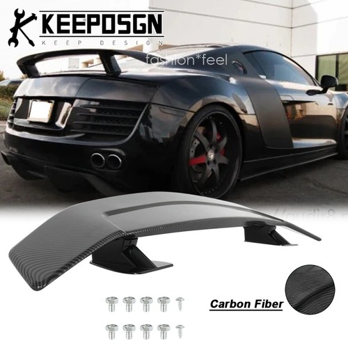 Bon Fiber 47'' Rear Trunk Spoiler Wing Lip Gt Racing Style