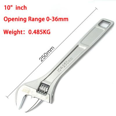 10'' & 12''  inch Heat Treated Laser Marked Metric Adjustable Wrench