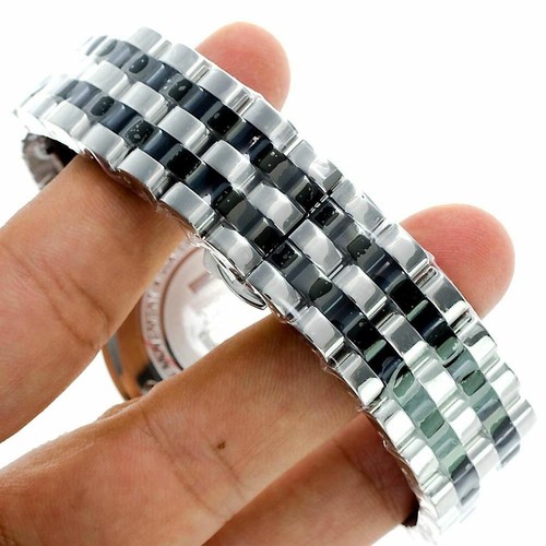 Pre-owned Joe Rodeo Men's Diamond Watch  Classic Jcl40(w) 1.75 Ct World Map Dial In White