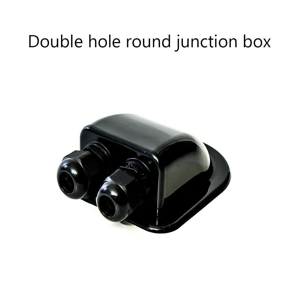 Solar Panel Roof Wire Entry Gland Box Cable Motor home Car Double Hole Black