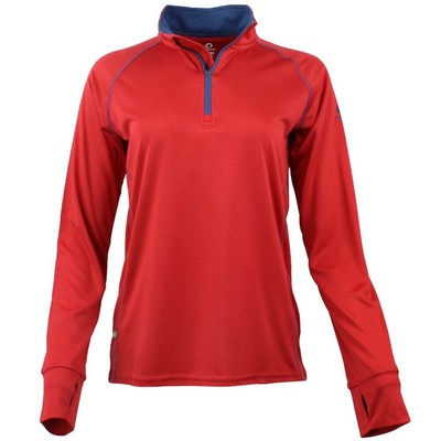 Green Layer Evolution Pullover Half Zip Jacket Womens Red Casual Athletic Outerw