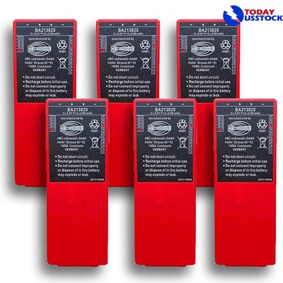 6X HBC Radiomatic BA213020 BA214061 FUB10AA Rechargeable Battery 2100mAh Backup.