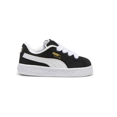 Повседневные кроссовки Puma Suede Xl на шнуровке для маленьких мальчиков черного цвета 39657902