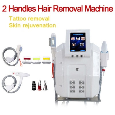 2 In1 Nd Yag Laser Tattoo Removal OPT SHR Permanet Hair Removal Machine SkinCare