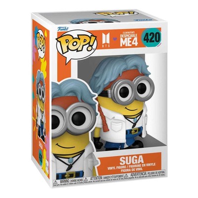 PREORDER 420 Suga - Minions x BTS Rocks Funko POP Genuine Brand New in Protector