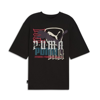Футболка с круглым вырезом и коротким рукавом с логотипом Puma Classics Play Paris Overlay, мужской размер X