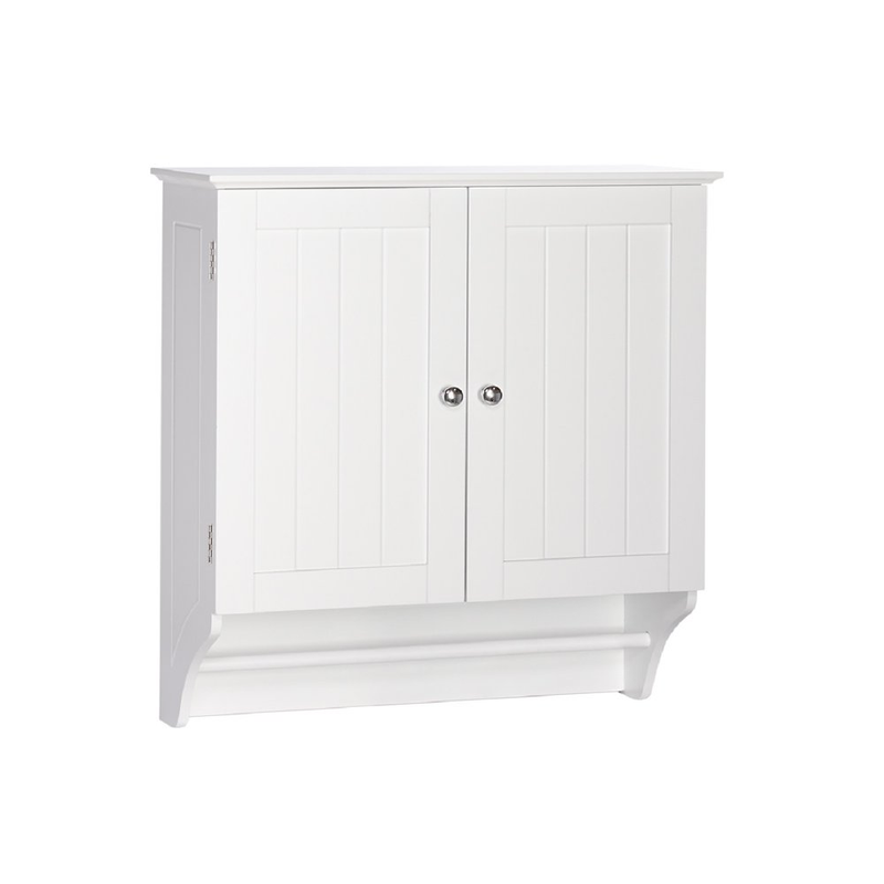 Riverridge Home Ashland Bath 2 - Door Wall Mounted Cabinet with Towel Bar, White