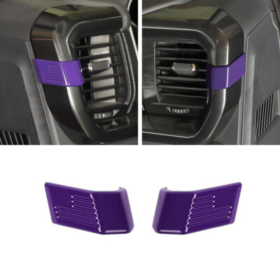 Dashboard Central Console Side Air Vent AC Molded Trim Cover For Ford F150 2021+
