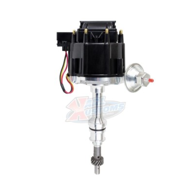 Ford Small Block SBF 351W Windsor V8 HEI Distributor Black Cap 65K Volt Coil