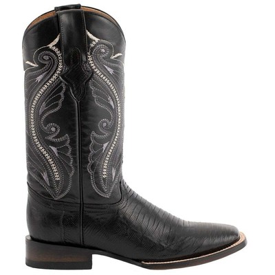 

Мужские Черные Классические Ботинки Ferrini Teju Lizard Square Toe Cowboy 11193-04, Черный, Ferrini Teju Lizard Square Toe Cowboy