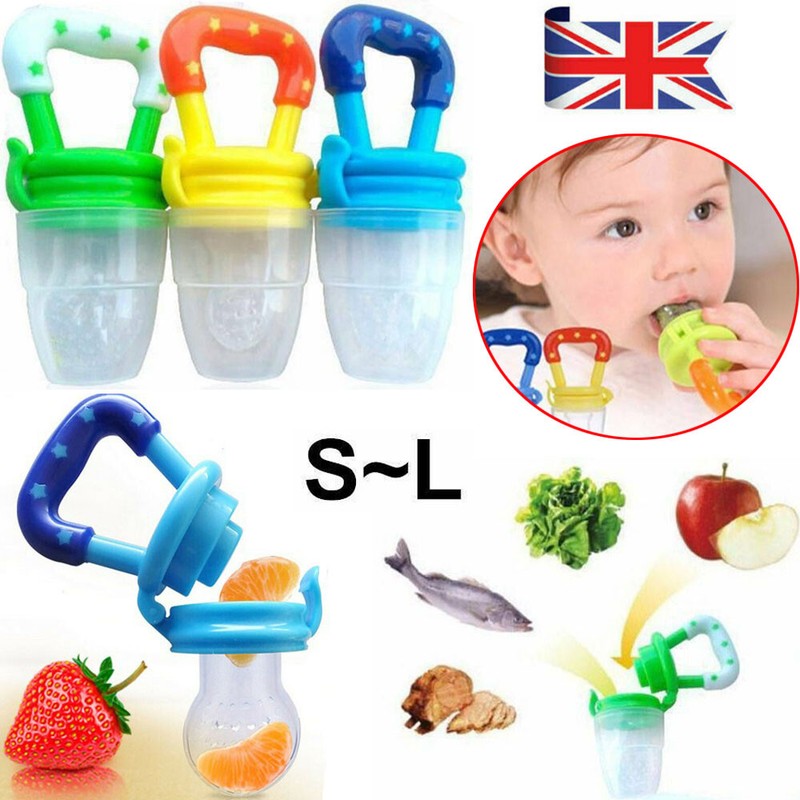 Toddler Baby Food Feeding Net Pocket Fresh Fruit Feeder Nibbler