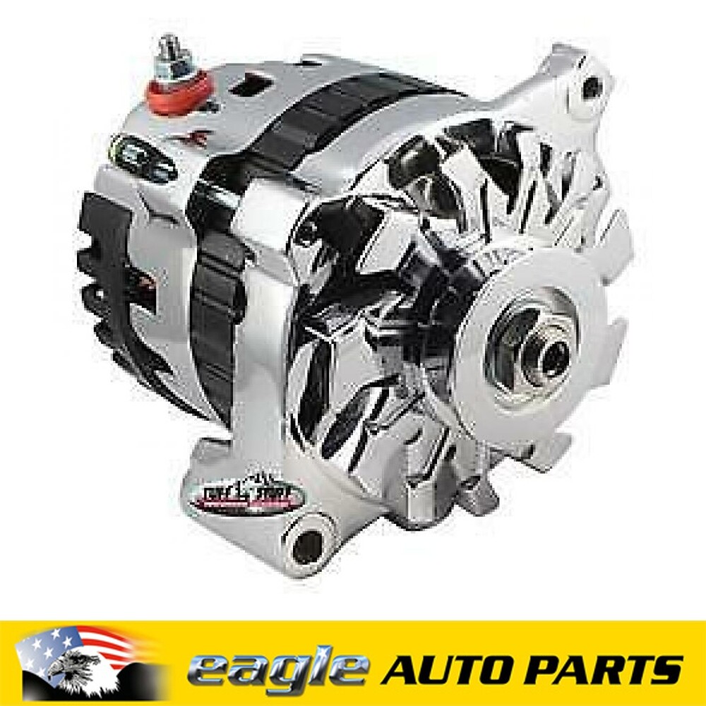 Tuff Stuff Performance Mini Alternator Chev GM 80amp Polished TUFF